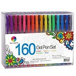 Smart Color Art 160 Colors Gel Pens Set ( 80 gel pens + 80 refills ) $11.99 at Amazon + FS with prime
