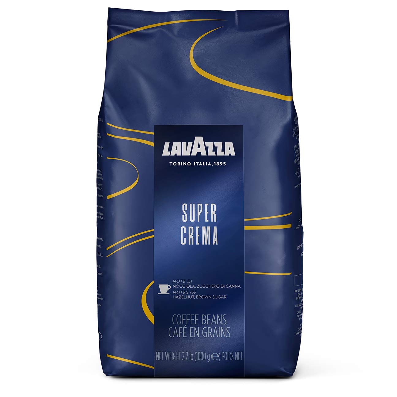 Lavazza Super Crema Whole Bean Coffee Blend ( pack of 1 ) $12.19 with SS @Amazon + FSSS