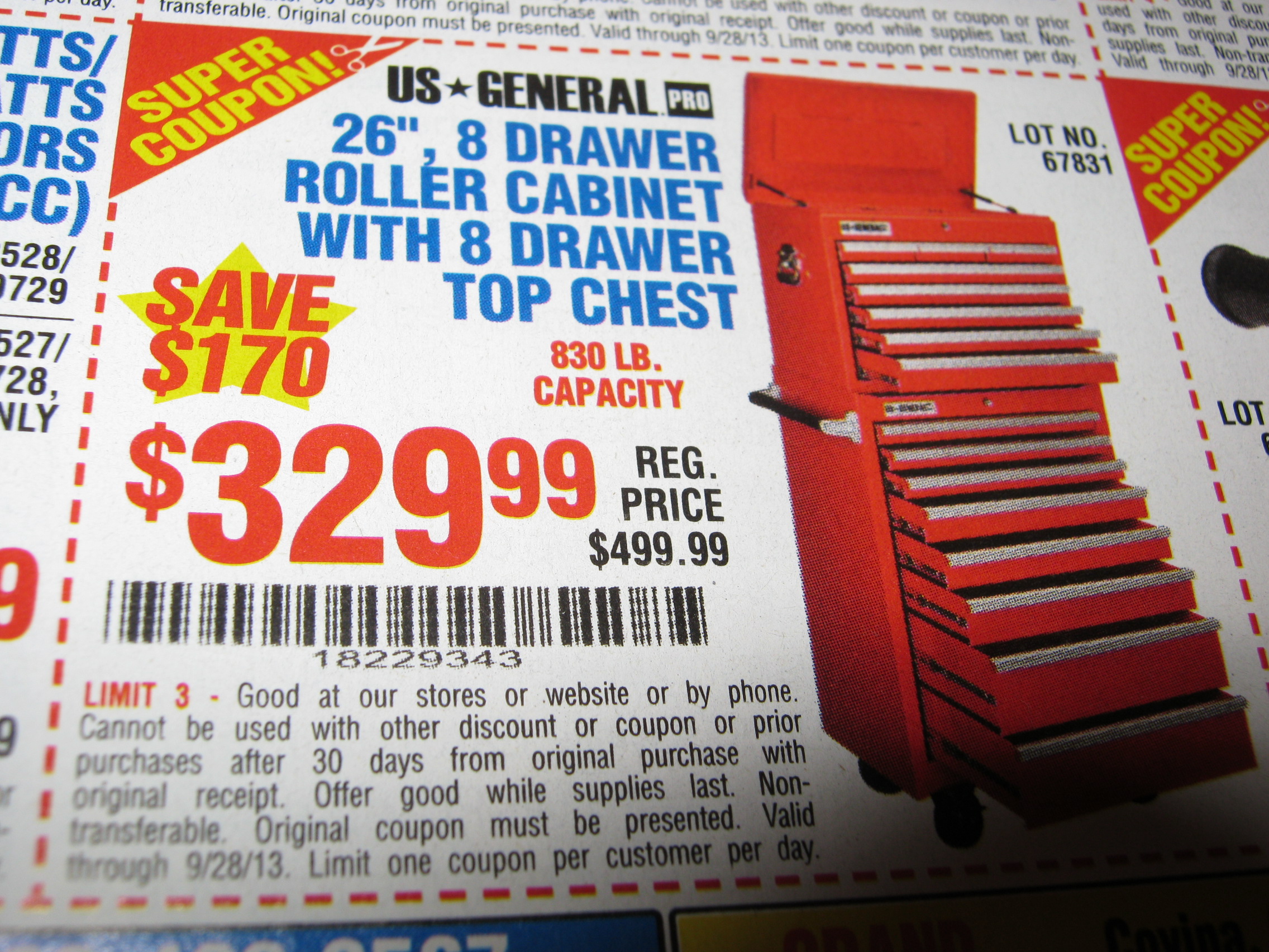 Harbor freight 26 store tool chest coupon