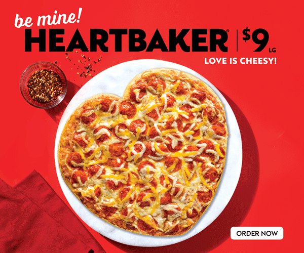 Papa Murphy's large Heart-shaped Pepperoni pizza - Valentine's Promo - $9