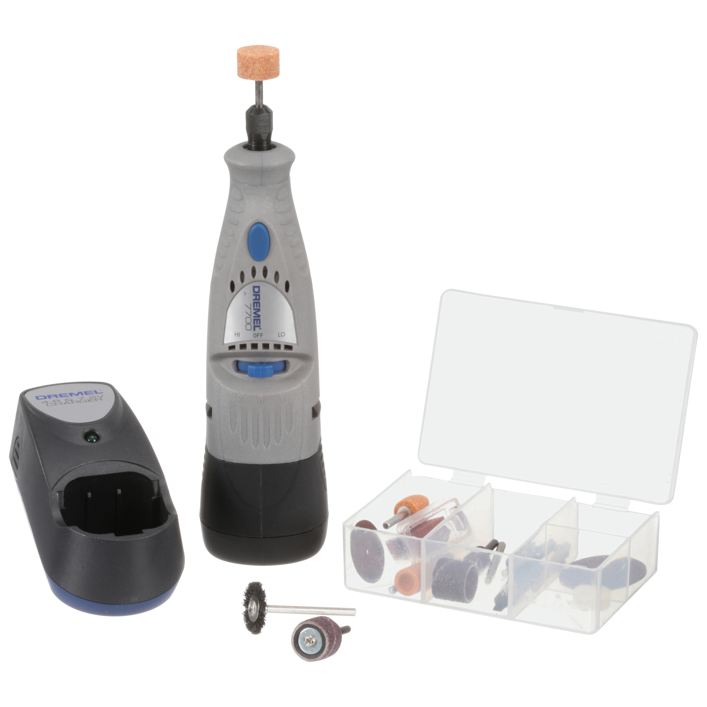 Dremel 7700 Cordless 7 2v Two Speed Rotary Tool 17 Pc Accessory