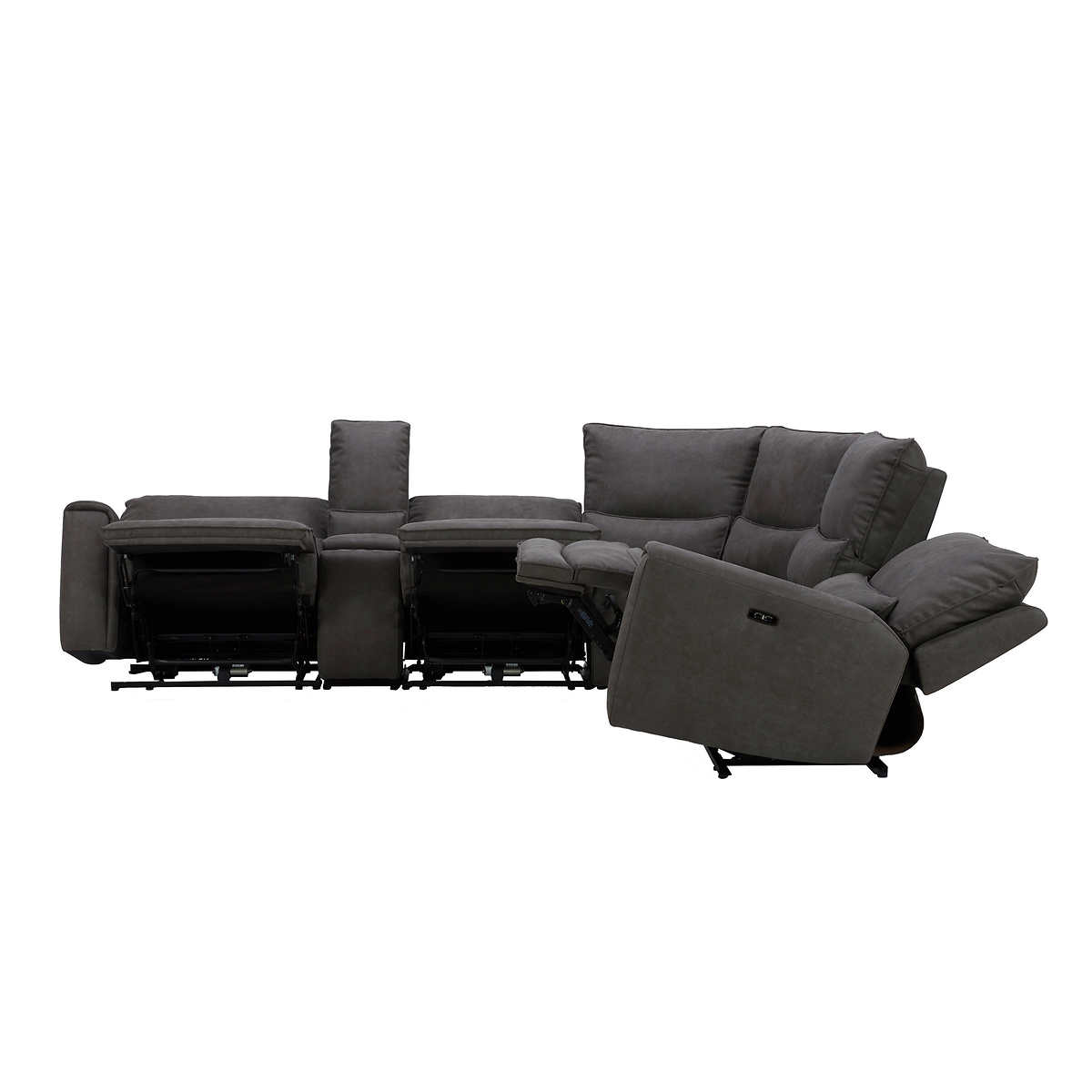 Adelaide 6piece Fabric Power Reclining Sectional with Power Headrests