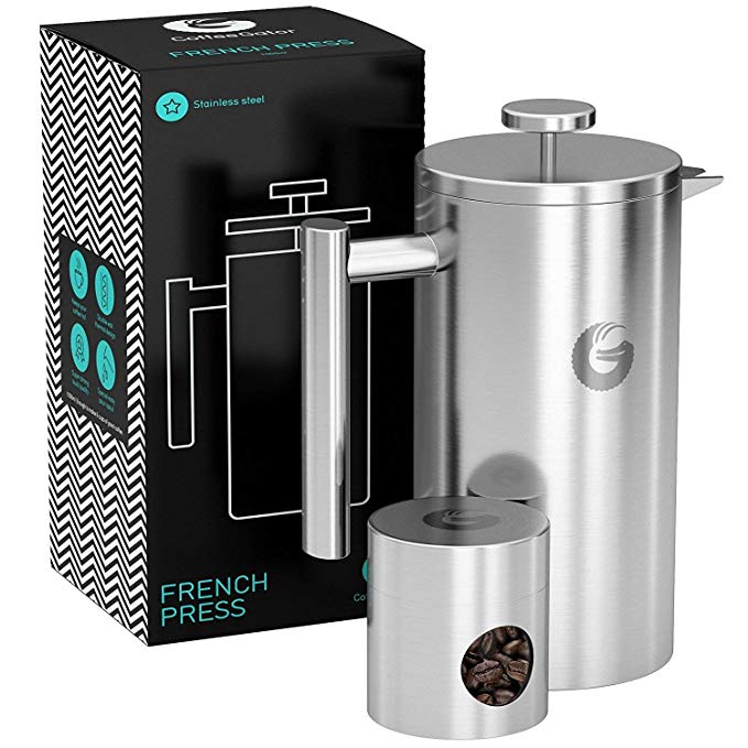 Coffee Gator Sale: 34ozStainless Steel French Press Coffee Maker $26.16