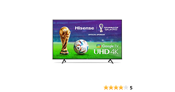Hisense 4K UHD A7H Series 85-Inch Class Smart 4K Google TV with Voice Remote (85A7H, 2022 Model) ,Black - $1200