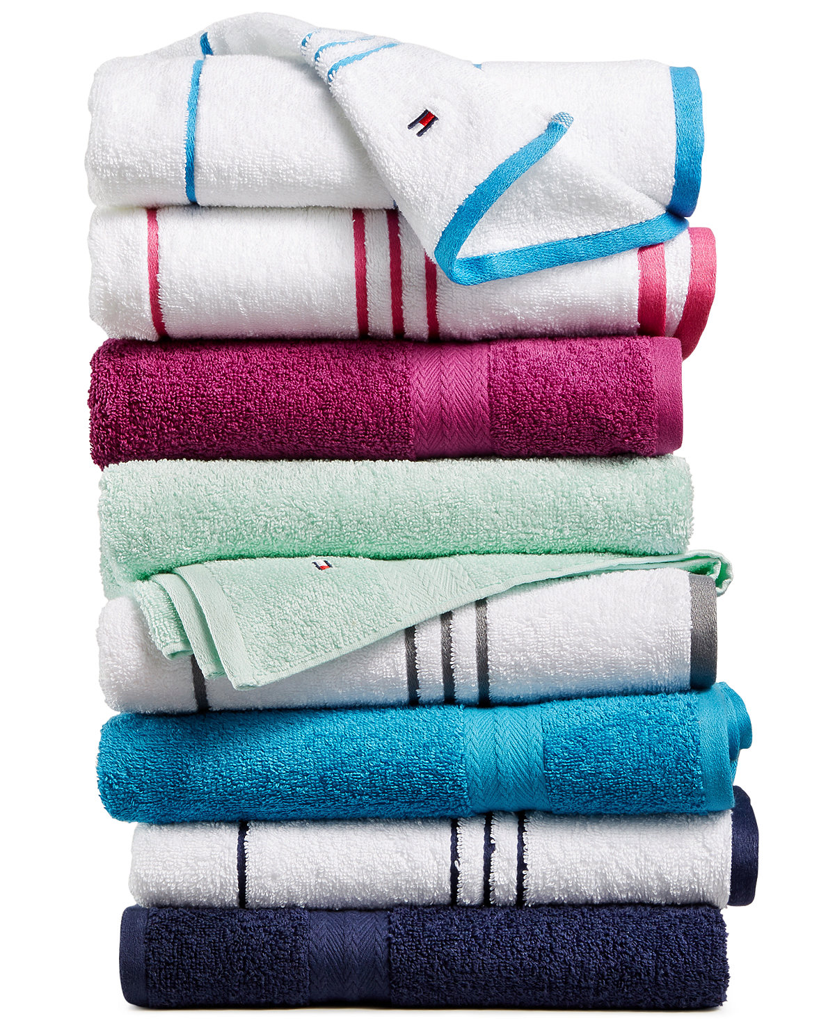 Tommy Hilfiger All American II Cotton Bath Towel Collection: $2.99-$5.99