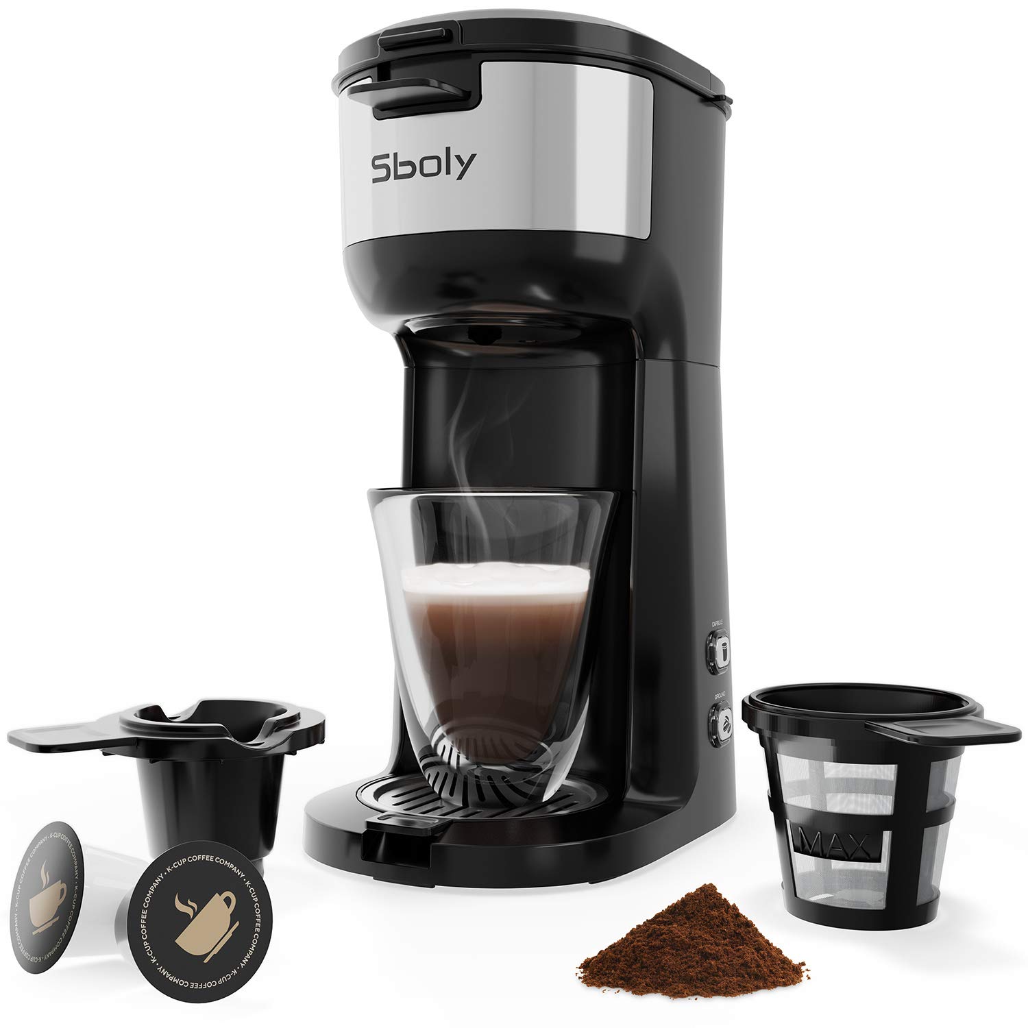 Sboly Single Serve Coffee Maker Brewer for K-Cup Pod & Ground Coffee $29.80 After coupon & code.