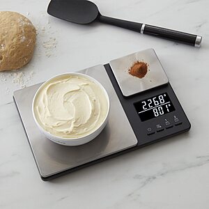 Kitchenaid 11lb Dual Platform Kitchen Digital Food Scale Silver