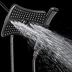 AKDY 4-Spray 9 in. Rainfall Jet Hand Shower and Shower Head Combo Kit $49.99