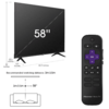 Hisense 58&amp;quot; Class 4K UHD LED LCD Roku Smart TV HDR R6 Series 58R6E3 $214
