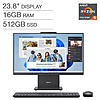 Lenovo IdeaCentre 24 23.8&amp;quot; All-in-one Desktop - Ryzen 5 7535HS - Windows 11 - 16GB RAM - 512GB SSD $499.99