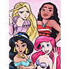 Disney Princess Girls Long Sleeve Top and Pants, 2-Piece Pajama Set, Sizes 4-12 $5
