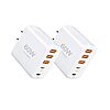 2-Pack 60W 5-Port（3A+2C Multi-Port Charging Station with Wall Plug. $7.95
