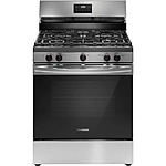 30 in. 5 Burner Freestanding Gas Range in Stainless Steel with Quick Boil and Even Baking Technology $538