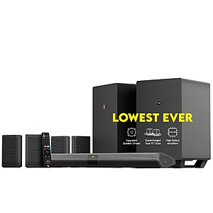 Nakamichi Shockwafe Ultra 9.2 eARC 1300W Soundbar System w/ Dual 10" Subwoofers $1277 + Free Shipping