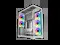 SAMA V Cool White Steel / Tempered Glass USB3.0/Type C ATX Full Tower Gaming Computer Case w/5 x ARGB Fans (Pre-Installed) $97.99