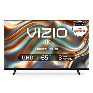 VIZIO 65" Class 4K Series LED Smart TV, QuickFit® Compatible $228