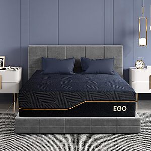 EGOHOME 14 Inch King Size Memory Foam Mattress for Back Pain, Therapeutic Medium Firm, 76x80x14 Black $479.99