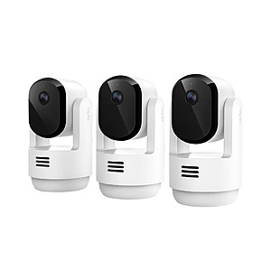 Arlo Essential Pan Tilt Indoor Camera 2K, 3-pack $49.99