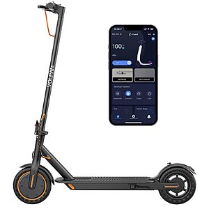 VOLPAM Electric Scooter, 350W/500W Powerful Motor, 8.5"/10" Solid Tires, 19/22Mph, 28/23/21/16 Miles Max Range, Dual Braking $143.99