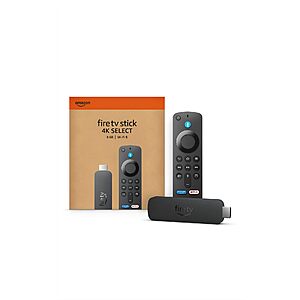 Amazon Fire TV Stick 4K Select (newest model), start streaming in 4K, AI-powered search, and free & live TV $19.99