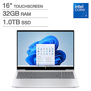 HP OmniBook 7 16" Laptop - Intel Core 9 270H - 2K OLED 120Hz Touchscreen - 32GB Memory - 1TB SSD - Windows 11 Home $999.99