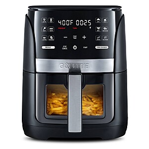 6-Quart Gourmia Digital Window Air Fryer w/ 12 Presets (Black/Stainless Steel) $40 + Free Shipping
