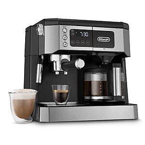 De'Longhi All-In-One Combination Coffee and Espresso Machine COM530M: 10-Cup, 15 Bars, Digital Timer, Black $249.99