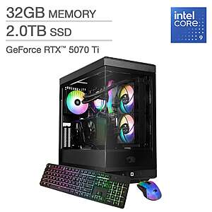 iBUYPOWER Y40 Gaming Desktop - 14th Gen Intel Core i9-14900F - NVIDIA GeForce RTX 5070 Ti - Windows 11 $1899.99