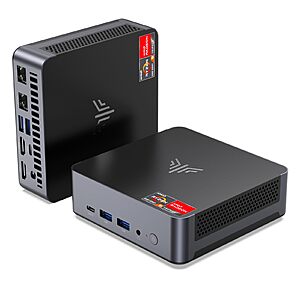 KAMRUI AM21 Mini PC, AMD Ryzen 7 8745HS (8C/16T, up to 4.9GHz), 32GB DDR5 5600MHz RAM, 1TB M.2 2280 PCIe 4.0 SSD, Mini Desktop Computer with Radeon 780M, USB4 $499.98