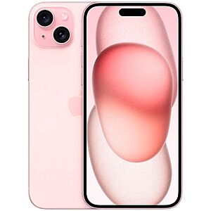 Apple iPhone 15 (Renewed Excellent), 128GB, Pink - Unlocked $413.15