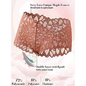 READY TO LOVE Sexy Women's Underwear Lace Shorts V Waist Breathable Cheeky Panties Bride Birthday Valentine Party Gift for ladies Wife Mom $9.99