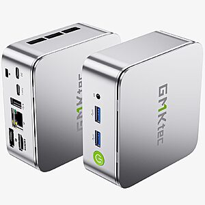 GMKtec Mini PC Ryzen 5 3500U (Beats N150/N97), 16GB RAM 512 SSD, 2.5GbE LAN Desktop Computer Office Home Business HTPC Proxmox, Triple 4K Display $299.98