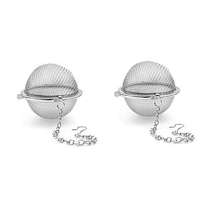 2PCS Premium Tea Infusers for Loose Leaf Tea - Upgraded Tea Strainers and Tea Balls for Flavoring Herbal Spice