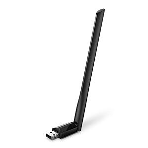 TP-Link AC600 USB WiFi Adapter for Desktop PC (Archer T2U Plus)- Wireless Network Adapter for Desktop with 2.4GHz, 5GHz High Gain Dual Band 5dBi Antenna $12.99
