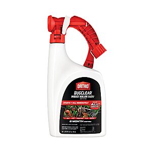 Ortho BugClear Insect Killer for Lawns & Landscapes Ready to Spray - Hose-End Applicator, Outdoor Bug Spray, Kills Mosquitoes, Ants, Spiders, and More, 32 fl. oz. $9.97