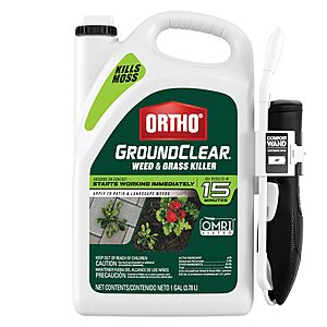 1-Gal Ortho GroundClear Weed & Grass Killer Spray w/ Comfort Wand $16.65 