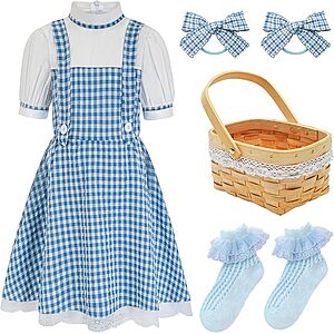 HMPRT Halloween Costume for Girls, Kids Book Storybook Character Costumes Dress Outfits Accessories $21.59