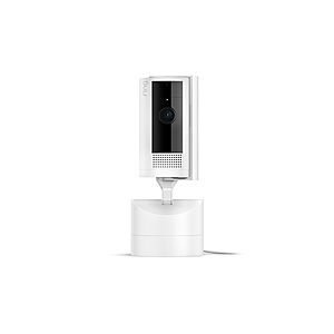 Ring Pan-Tilt Indoor Cam (newest model) — See all around your home or business with 360° pan coverage, HD video, plus Two-Way Talk (2024 release), White $29.99