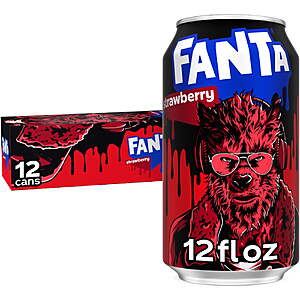 Fanta Strawberry Soda Pop Fridge Pack Cans, 12 fl oz, 12 Pack $5.97
