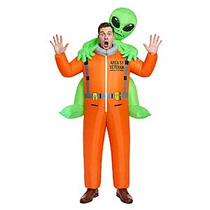 COOLWUFAN Inflatable Alien Costume with 2 Fans, Blow Up Costumes for Adults $35.98