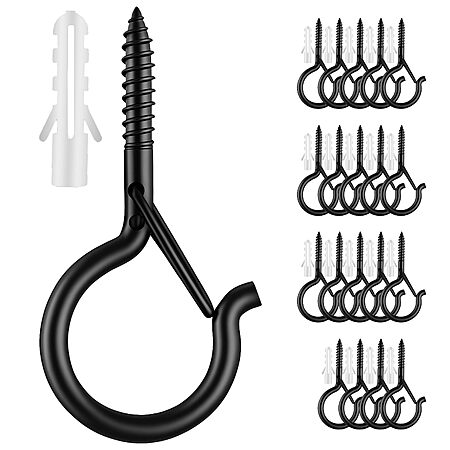 50% Off Moneek’s 20 Pack Black Ceiling Hooks!