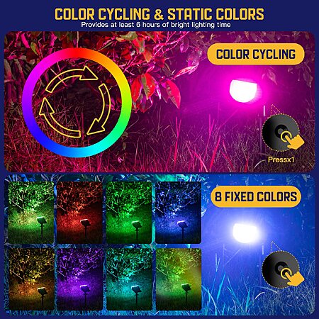 Kyosho Solar Halloween Decorations Outdoor Halloween Lights Outdoor 2 Pack