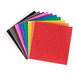 12-Pack Strictly Briks 6" x 6" Building Brick Stackable Bases (Various Colors) $5