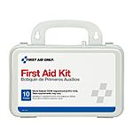 First Aid Only 6060 10-Person Emergency First Aid Kit, 57 Pieces $15.71 + FS w/ Prime @Amazon