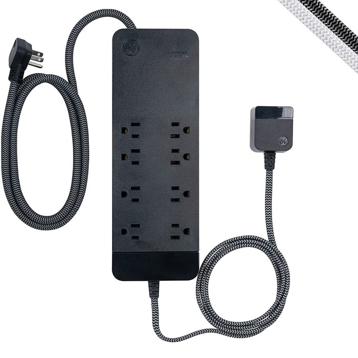 GE UltraPro Surge Protector – 8 Outlets + 2 USB Charging Ports $19