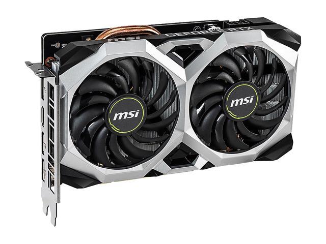 MSI GeForce RTX 2060 DirectX 12 RTX 2060 VENTUS XS 6G OC 6GB 192-Bit GDDR6 PCI Express 3.0 x16 HDCP Ready Video Card $329.99