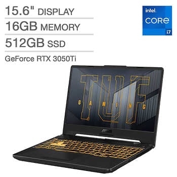 ASUS TUF Gaming F15 Laptop - Intel Core i7-11800H - GeForce RTX 3050 Ti - 1080p - Windows 11 ($810+tax after $200 Costco shop card)