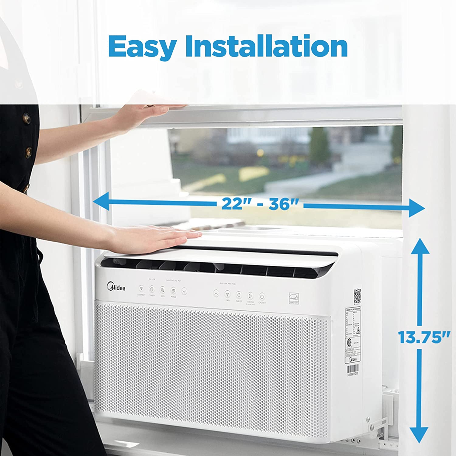 Midea 12,000 BTU U-Shaped Smart Inverter Window Air Conditioner–Cools up to 550 Sq. Ft - $339.99 at Amazon