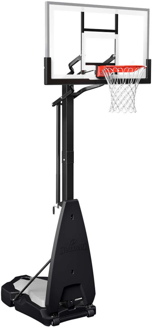 Spalding Ultimate Hybrid 54" Glass Portable Basketball Hoop 499.99 at