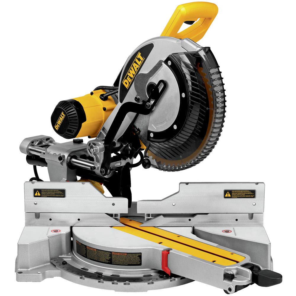 DEWALT Miter Saw, 12 Inch, 15 Amp, 3,800 RPM, Double Bevel Capacity, With Sliding Compound, Corded (DWS780) $486